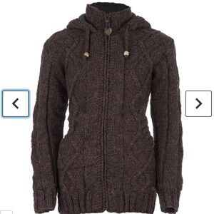 Lost Horizons Laundromat Shannon Full Zip Hooded‎ Wool Sweater